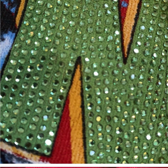 Lauren Moshi Poison Band Hoodie in Red Wash with Crystal Embellishments - Picture 5 of 8